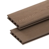 Placă de terasă compozită NORDECK Skogline Teak închis 220 × 14 × 2,5 cm