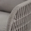 Set de relaxare din aluminiu BELLANTI Carrara pentru 2 persoane + 2 x măsuță | Bej închis