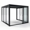 Uși glisante din sticlă cu ramă de aluminiu pentru pergola Skyline NORDVIC 3 m