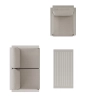 Set de relaxare din aluminiu BELLANTI Empoli pentru 3 persoane + măsuță | Bej