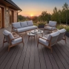 Placă de terasă compozită plină NORDECK Vintage Stejar ars 300 × 14 × 1,9 cm