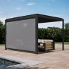 Rulou parasolar coborâtor 4M - Pergolă de terasă MIRADOR Solid 80 și Basic 88 - Antracit