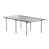 Copertină auto adăpost garaj NORDVIC Njord 3x6 - 313 x 573 x 205 cm cu policarbonat 6 mm, Cold Grey