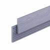 Profil mascant plat cu două fețe NORDECK Dubline | Silver Grey -  220 × 8 × 1 cm