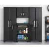 Dulap de garaj multifuncțional înalt 182 cm cu compartiment DETROIT Utility negru, KETER