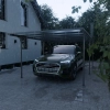 Copertină auto adăpost garaj NORDVIC Njord 3x6 - 313 x 573 x 205 cm cu policarbonat 6 mm, Cold Grey