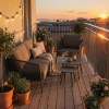 Set de relaxare din aluminiu BELLANTI Firenze pentru 3 persoane + măsuțe |  Antracit