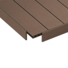 Șipcă de mascare plată cu două fețe WPC NORDECK Skogline Teak Închis 220 × 8 × 1 cm