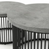 Set de relaxare din aluminiu BELLANTI Siena pentru 3 persoane + măsuță | Antracit