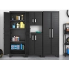 Dulap de garaj multifuncțional înalt 182 cm cu compartiment DETROIT Utility negru, KETER