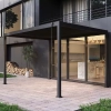 Pergolă de grădină bioclimatică din aluminiu VIKEN 3x4 m antracit NORDVIC