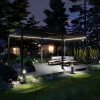 Pergolă de grădină pentru terasă din aluminiu NORDVIC Skyline LED Light 3 x 6 m Antracit
