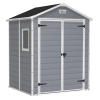 Căsuță de grădină pentru unelte Manor 6x5 DD gri cu podea 185x152 cm, Keter