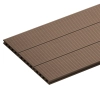 Placă de terasă compozită NORDECK Skogline Teak închis 400 × 14 × 2,5 cm