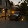 Copertină auto carport NORDVIC Frej 3x6 - 302 x 580 x 230 cm cu policarbonat 6 mm, Cold Grey