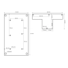 Set de conectare a pergolei NORDVIC Skyline lateral 3 metri
