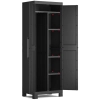 Dulap de garaj multifuncțional înalt 182 cm cu compartiment DETROIT Utility negru, KETER