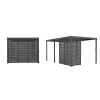 Panou fix cu jaluzele 93 cm - Pergolă de terasă MIRADOR Solid 80 și Basic 88 - Antracit
