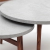 Set de relaxare din aluminiu BELLANTI Prato pentru 7 persoane + măsuță | Gri | Teak