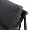 Set de relaxare din aluminiu BELLANTI Siena pentru 3 persoane + măsuță | Antracit
