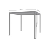 Pergolă de grădină pentru terasă din aluminiu NORDVIC Skyline 3 x 3 m Antracit
