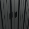Magazie metalică pentru unelte NORDVIC Magni 283x189 cm + uși glisante 182 cm, galvanizată, acoperiș în două ape, ventilație, Cold Grey