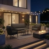 Set de relaxare din aluminiu BELLANTI Firenze pentru 4 persoane + măsuță | Antracit