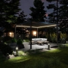 Pergolă de grădină pentru terasă din aluminiu NORDVIC Skyline LED Light 4 x 4 m Antracit