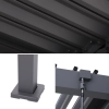 Pergolă de grădină bioclimatică din aluminiu VIKEN 3x4 m antracit NORDVIC