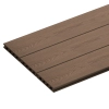 Placă de terasă compozită NORDECK Skogline Teak închis 400 × 14 × 2,5 cm