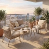 Set de grădină BELLANTI Campitello pentru 4 persoane | Cașmir