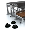 Grindă din aluminiu pentru terasă, înaltă, 4 m 50x39 mm, SystemPeter PICLIP