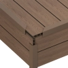Colțar compozit WPC NORDECK Skogline Teak închis 220 × 4,8 × 4,8 cm