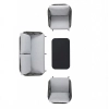 Set de relaxare din aluminiu BELLANTI Livorno pentru 4 persoane + măsuță | Gri | Negru