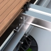 Grindă din aluminiu pentru terasă, înaltă, 4 m 50x39 mm, SystemPeter PICLIP