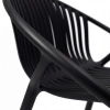 Set de grădină BELLANTI Fassa pentru 4 persoane | Negru