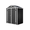 Căsuță de grădină scandinavă din material plastic NORDVIC Vidar 180 × 133 cm, Cold Grey