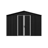 Magazie metalică pentru unelte NORDVIC Thor 283x189 cm - uși batante, Zincată, Acoperiș în două ape, Ventilație, Cold Grey