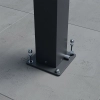 Pergolă de perete pentru terasă din aluminiu NORDVIC Skyline LED Light - 3 x 4 m Antracit