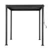 Pergolă de balcon/grădină MIRADOR 80 Solid 3 x 2 m Antracit