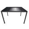 Pergolă de grădină pentru terasă MIRADOR Solid 80 - 3 x 4 m Antracit