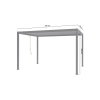 Pergolă de grădină pentru terasă din aluminiu NORDVIC Skyline 3 x 4 m Antracit