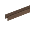 Șipcă de mascare plată cu două fețe WPC NORDECK Skogline Teak Închis 220 × 8 × 1 cm