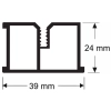 Conector pentru riglă din aluminiu 18x100x2 mm (2 buc. + 8 șuruburi), SystemPeter PICLIP