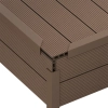 Colțar compozit WPC NORDECK Skogline Teak închis 220 × 4,8 × 4,8 cm