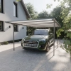 Copertină auto adăpost garaj NORDVIC Njord 3x6 - 313 x 573 x 205 cm cu policarbonat 6 mm, Cold Grey