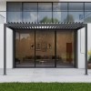 Pergolă de grădină bioclimatică din aluminiu VIKEN 3x4 m antracit NORDVIC