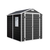 Căsuță de grădină scandinavă din material plastic Nordvic Vidar 194 × 241 cm, Cold Grey