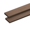 Placă de terasă compozită NORDECK Skogline Teak închis 400 × 14 × 2,5 cm