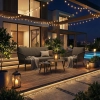 Set de relaxare din aluminiu BELLANTI Firenze pentru 3 persoane + măsuțe |  Antracit